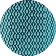 thumbnail image 1 of Ahgly Company Indoor Round Patterned Blue Diamond Blue Area Rugs, 5' Round, 1 of 6
