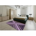 thumbnail image 5 of Ahgly Company Machine Washable Indoor Square Transitional Plum Purple Area Rugs, 8' Square, 5 of 7