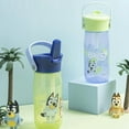 thumbnail image 2 of Zak Designs 18oz Harmony Bluey Recycled Plastic Water Bottle for Travel or At Home, Leak-Proof When Closed with Straw Lid and Carry Handle, 2-Pack (Bluey and Bingo), 2 of 11