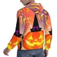thumbnail image 6 of Naloa Halloween Men's Casual Hooded Collar Drawstring Hoodies Pullover Sweatshirts Casual Long Sleeve Shirts-Large, 6 of 7