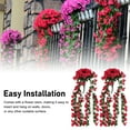 thumbnail image 3 of 2PCS Artificial Violet Flower, Hanging  Plants  Flowers for Wedding Arrangements Party Tables Decorations, 3 of 8