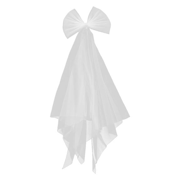 CTIRCHIU Elegant White Bridal Wedding Dress with Detachable Bow Train and Stylish Shoulder Cover for Weddings & Special Events