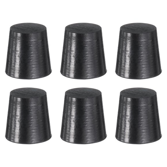 Lot de 6 Bouchons en Silicone Caoutchouc Effilés, 20mm à 26mm Haute Température pour Trous, Pulvérisation, Revêtement, 25mm