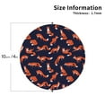 thumbnail image 2 of Honeii Foxes In Different Poses Print Leather Coaster Set of 4, Ideal for Safeguarding Your Furniture from Drinks Spills and Effortless Cleanup-Round Shape, 2 of 6