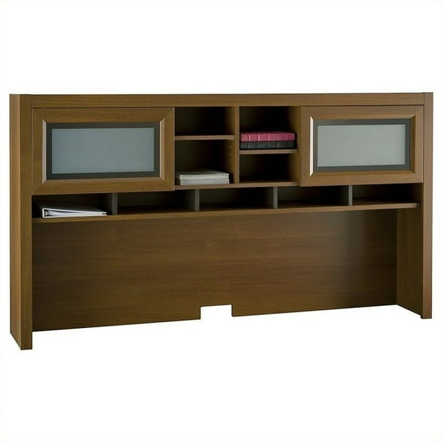 Bush Furniture Achieve Collection Hutch in Warm Oak