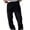 Black, variant on WIZUTIZ Mens Baggy Jeans Casual Straight Leg Loose Denim Pants Versatile Wide Leg Slacks Skater Streetwear Trouser with Pockets
