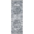 thumbnail image 3 of Dark Grey Traditional Area Rug 100ft Carpet Silver Suitable for Entrance Hallway Washable Non Slip, 3 of 5
