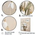 thumbnail image 3 of Designart "Moonlit Galanthus Display III" Snowdrops Floater Framed Wall Decor, 3 of 5