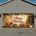 thumbnail image 4 of Christmas Garage Door Cover for Holiday Party Decoration with Fluorescent Background and Streamer Rope, 4 of 6