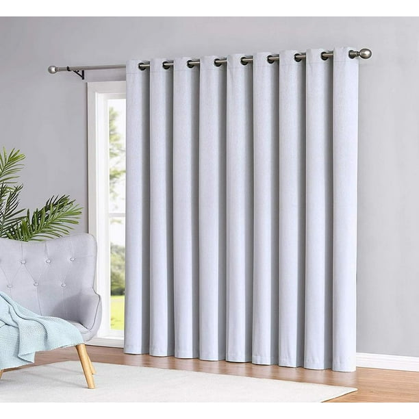 Madison 100 Blackout Curtain Patio Newly Innovated Eco Friendly Light Weight Fabric With Grommets Heat And Blocking D 110 W X 84 Silver Blackout Curtain Patio Newly Innovated