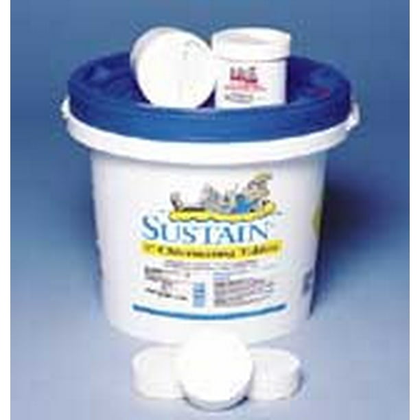 Sustain 3 Blue Chlorinating Pool Tablets Walmart Com Walmart Com