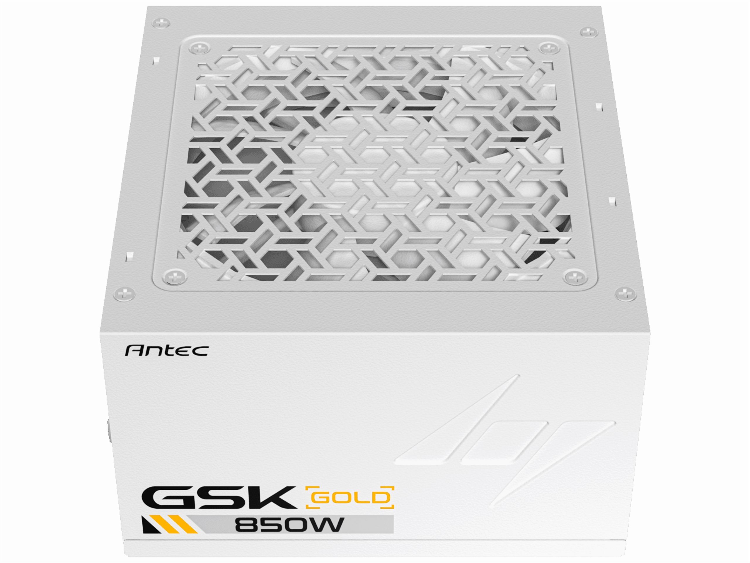 ANTEC GSK850 V2 White ATX3.1, 750W Full Modular PSU, 80 PLUS Gold Certified, PCIE 5.1 Support, PhaseWave Design, Zero RPM Manager, 120mm Silent Fan, 10-Year Warranty, High-Quality Braided Cable