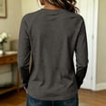thumbnail image 5 of Basysin Women's Long Sleeve Shirts V Neck Fall Tops Soft Tshirts Basic Tee Winter Layer Clothing Business Casual Work Fall Outfits, 5 of 5