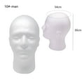 thumbnail image 2 of Glasses Display Stand Female Head Model Hairpieces Stand Holder Foam Wig Head Styrofoam Mannequin Head Foam Mannequin Head Model 8, 2 of 8