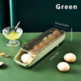 thumbnail image 5 of Egg Trays for Refrigerator, Green, Plastic, Stackable, Anti-Slip Design, Time Record Function, 1 Pieces, 5 of 5