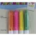 thumbnail image 2 of Set of 4 Neon Color Fabric Markers Permanent Craft and Hobby Allary #868-02, 2 of 3