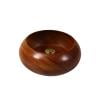 DefiDgd Ceramic Round Incense Holder Bowl for Sticks Incense,Ceramic Incense Burner with Ash Catcher,Decor for Home Room Office,Unique Gifts Housewarming Yoga(Brown)