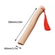 thumbnail image 3 of Mango de hacha de madera de repuesto con empuñadura de cuerda roja, madera dura carbonizada a alta temperatura para mayor durabilidad y control antideslizante, diseño ergonómico curvo para un mej, 3 of 9
