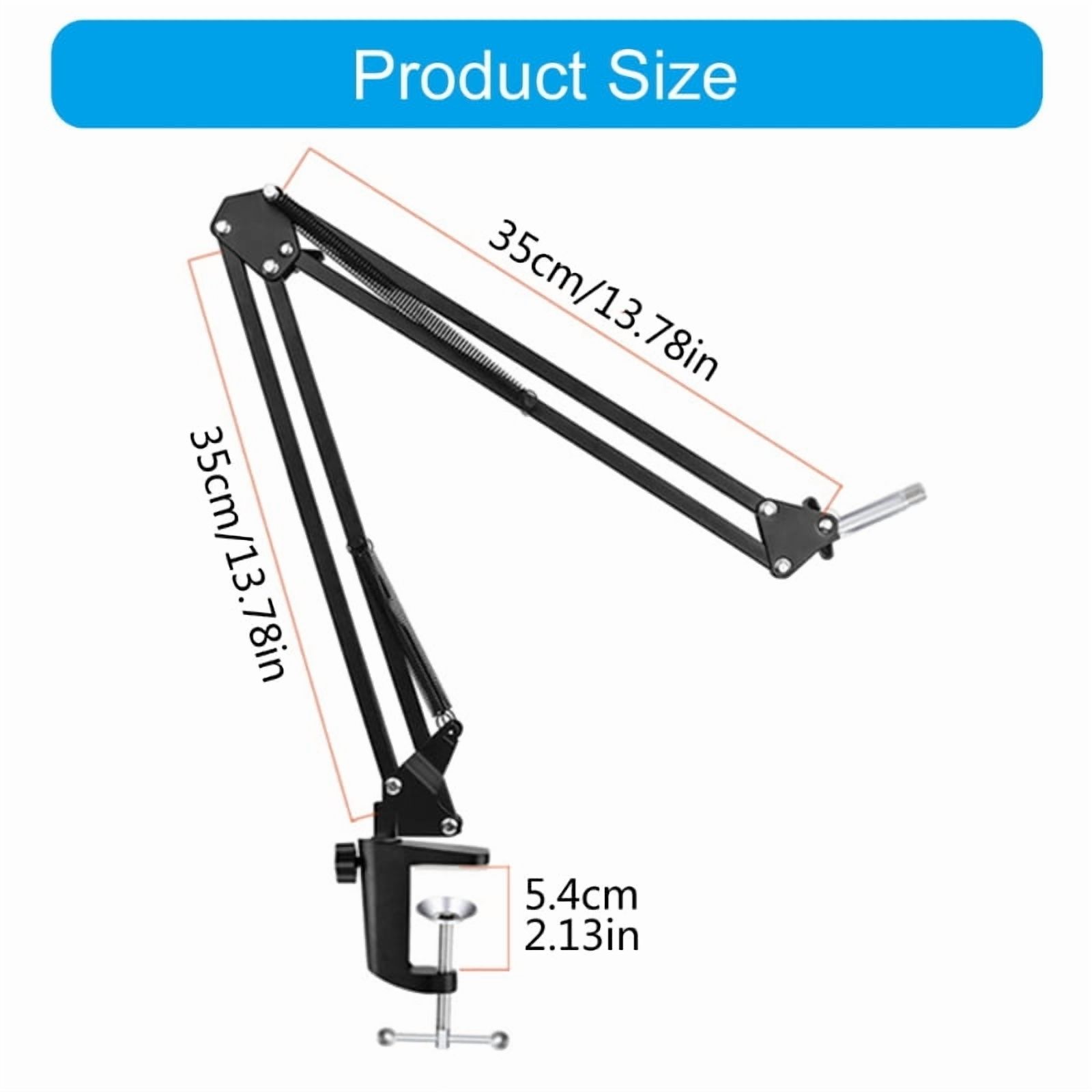 Portable Microphones Holder Arm, Multipurpose Stand for Recording Studios and Performances