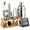 Burlywood Silver - 11PCS, variant on Cocktail Shaker Set Bartender Kit with Stand Bar Tool Bar Set for Drink Mixing Home Bartending Kit Bar Cart Accessories: Martini Shaker Mixer Spoon Jigger Muddler Strainer Gifts (Black Cobbler - 17)