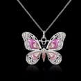 thumbnail image 5 of QQTDFG Fashion Butterfly 18k Yellow Gold Plated Necklace Women Cubic Zirconia Jewelry-#4, 5 of 9