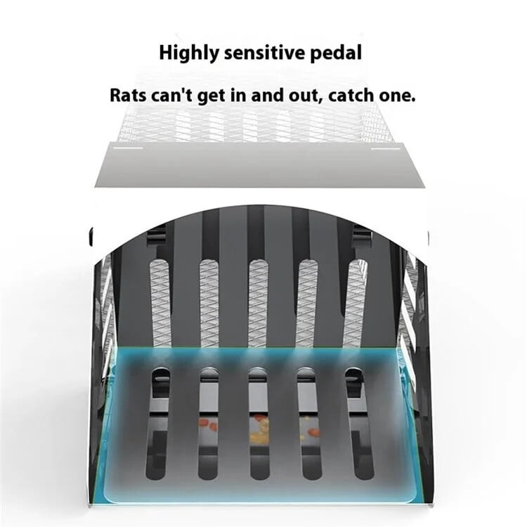 TOPCHANCES 10" Humane Live Animal Trap, 2 Pack Catch Release Rodent Cage Trap for Little Small Live Rodent Control