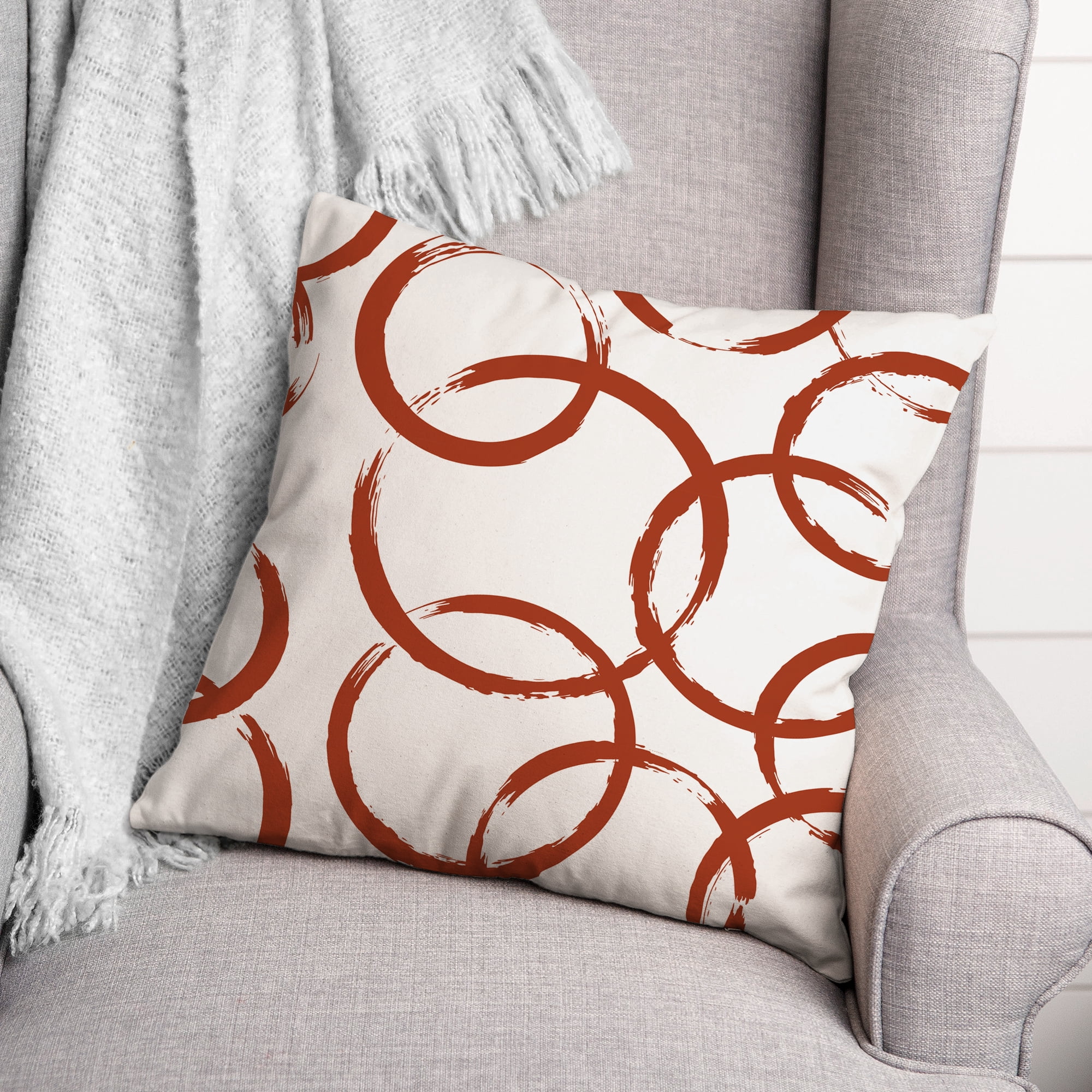 Creative Products Terra Cotta Circles 18x18 Indoor / Outdoor Pillow