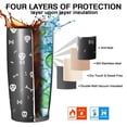 thumbnail image 7 of 20oz Tumblers Halloween White Skulls and Bones Stainless Steel Vacuum Insulated Double Wall Travel Tumbler Cups Mug with Lid and Straw,Cleaning Brush for Cold & Hot Drinks, 7 of 7