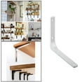 thumbnail image 2 of Maoww Support d'Étagère Robuste pour Mur, Étagère Suspendue, Supports en L, Blanc, 10 Pouces, 2 of 9