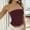 Brick Red, variant on WTXUE Womens Strapless Tube Tops Basic Tee Shirts Sleeveless Bandeau Going Out Crop Tops Slim Fit Tee Tops Tank Casual Short Shirts Tight Shirts Summer Outfits Beige L