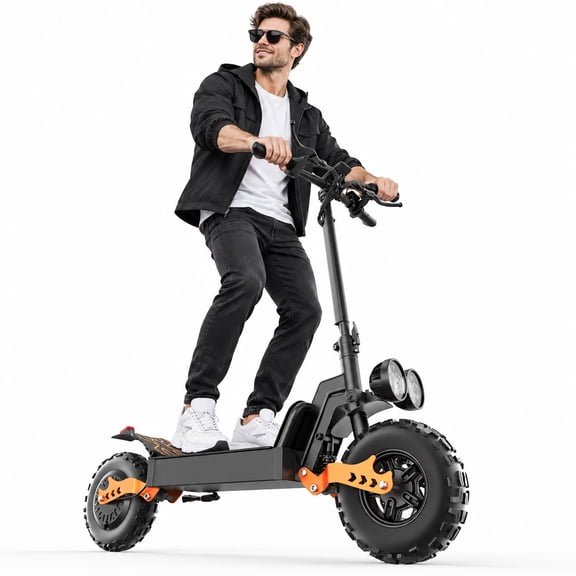 Soonaway GT28 Electric Scooter for Adults, 1500W Peak, 65 mile, 28 mph, 48V20Ah, 11" Fat Tires, Foldable Off Road E Scooter, UL2272