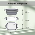 thumbnail image 4 of YIYI GUO Collapsible Cutting Board Pp + TPR with Colander, 4 of 5