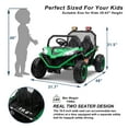 thumbnail image 3 of OTTORD 24 V Ride on Car UTV 2 Seater, 2x200W Electric Truck with Metal Frame, Brake&Gas Pedal, EVA Tires (Green), 3 of 7