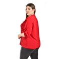 thumbnail image 3 of Blusa de manga 3/4 Roman Fashion /Tallas Extras, 2658 (Rojo) rojo 36, 3 of 5