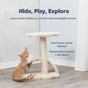 TRIXIE Vitoria Plush & Sisal 17 Cat Scratching Post with Platform، Beige