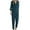 Navy, variant on Nnhbluo Spring Jumpsuits for Women 2024 Casual Dressy One Piece Outfits Button Jumpsuit V Neck Long Sleeve Collared Pockets Long Pants Romper Navy,L