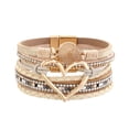 thumbnail image 1 of I Will Always Be With You Heart Link Bracelet Forever Connected Adjustable Keepsake Jewelry, 1 of 4