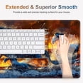 thumbnail image 5 of Large Mouse Pad, Keyboard Wrist Rest Set, Ergonomic Mouse Pad with Wrist Support, Desk Mat with Stitched Edges + Coaster, Extended Desk Pad Waterproof Desk Mat for Home Office Game I Running Horse, 5 of 15