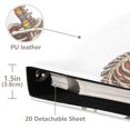 thumbnail image 3 of FORMRS 3 Ring Photo Album 4"x6" Self Adhesive Large Capacity PU Leather Cover, Colorful Skeleton, 3 of 8