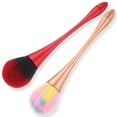 thumbnail image 1 of 2 Pcs Nail Brushes ,Remove Dust Powder For Acrylic Nails Makeup Brushes, Manicure Brush Clean Up Tools Nail Art Brush Set,Color, 1 of 9