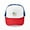 Red/Blue/White, variant on - O Canada: - Adjustable Unisex Printed Trucker Hat with Mesh Back