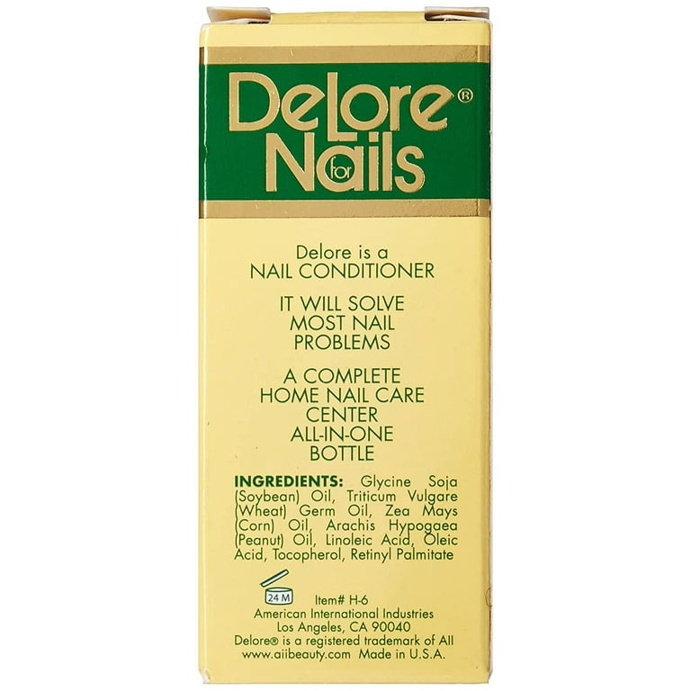 Endurecedor de uñas orgánico y secador de esmalte de uñas, 0.25 onzas por  Delore for Nails