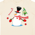 thumbnail image 4 of Inktastic Top Hat Snowman with Christmas Tree and Candy Cane Boys or Girls Toddler T-Shirt, 4 of 5