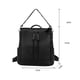 thumbnail image 2 of Mochila de piel auténtica para mujer, bolso de hombro grande e informal, color negro, 2 of 6