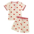 thumbnail image 5 of GXWEA Cute Toddler Girl Outfits 5T Girls Clothes Toddler Girl Clothes Summer Outfits Cute Baby Short Sleeve T-Shirt Shorts Printed, 5 of 9