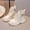 Beige, variant on Cethrio Little Girls Ankle Boots, Breathable Non-Slip Soft Sole Side Zipper Lace-up Boots Silver Size 12(Little Kids)