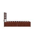 thumbnail image 5 of AFI Oxford 14" Twin Wood Platform Bed Frame with Set of 2 Storage Drawers, Walnut, 5 of 6