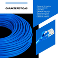 thumbnail image 4 of Cable Red  Bloosom 30 Mts Categoría Cat5 Utp Rj45 Ethernet Internet Azul, 4 of 4
