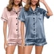 thumbnail image 1 of MKLEKYY Pijama Corto Para Mujer, Conjunto De 4 Piezas, Pijama De Talla Grande, Informal, Con Tirantes De Encaje, Para El Hogar, 1 of 3