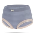 thumbnail image 3 of Gibobby Ropa interior mujer algodón Bragas de algodón Regalo para mujer Calzoncillos Bragas de encaje sexy Ropa interior Bragas Bikini Sólido Calzoncillos para mujer Bragas(Azul， M), 3 of 5